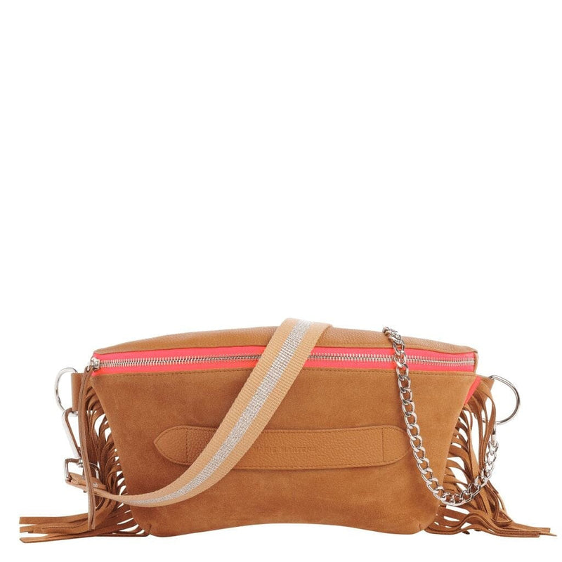 Neufmille - Sac Ceinture XL à Franges Camel Beltbag Marie Martens 