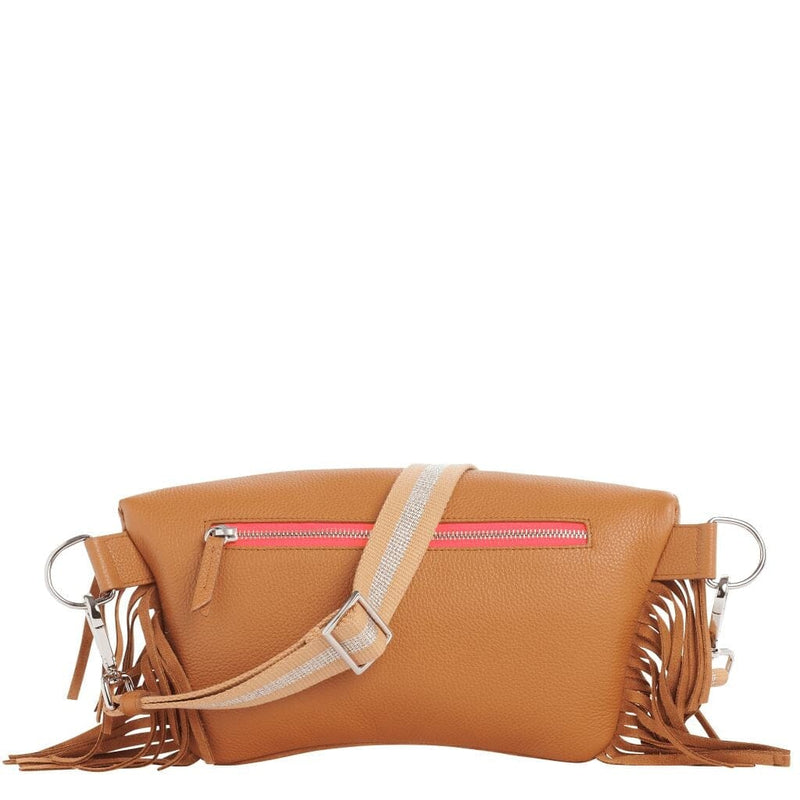 Neufmille - Sac Ceinture XL à Franges Camel Beltbag Marie Martens 