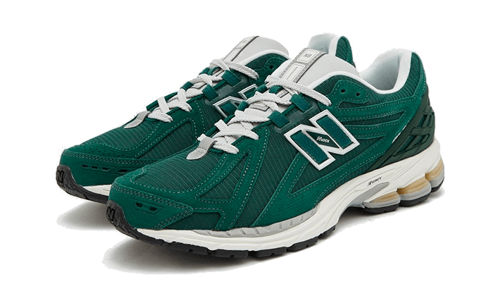 1906R Green Suede Metallic Silver - Vert