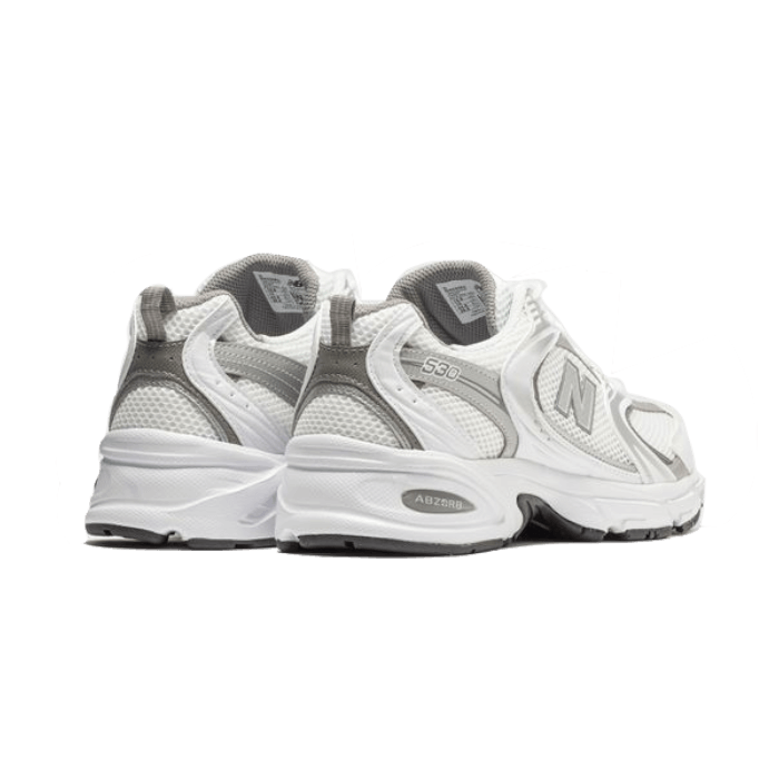 New Balance - 530 White Silver Metallic Sneakers - White