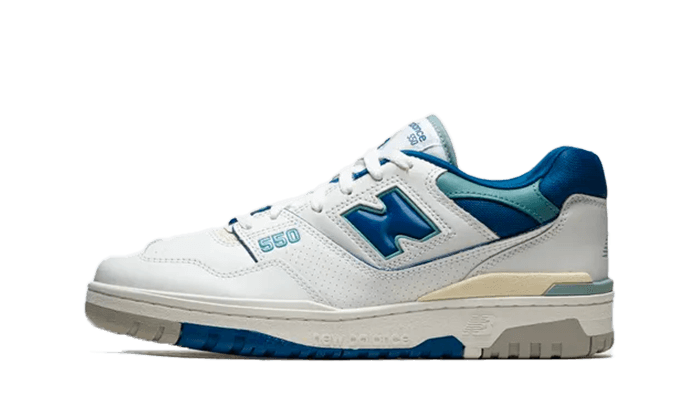 550 White Blue Groove - Blanc