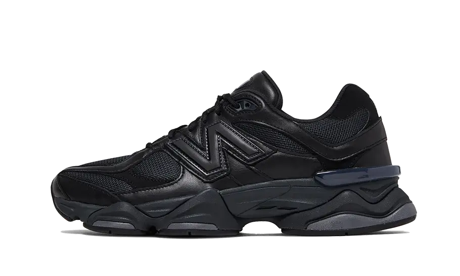 9060 Triple Black Leather - Noir