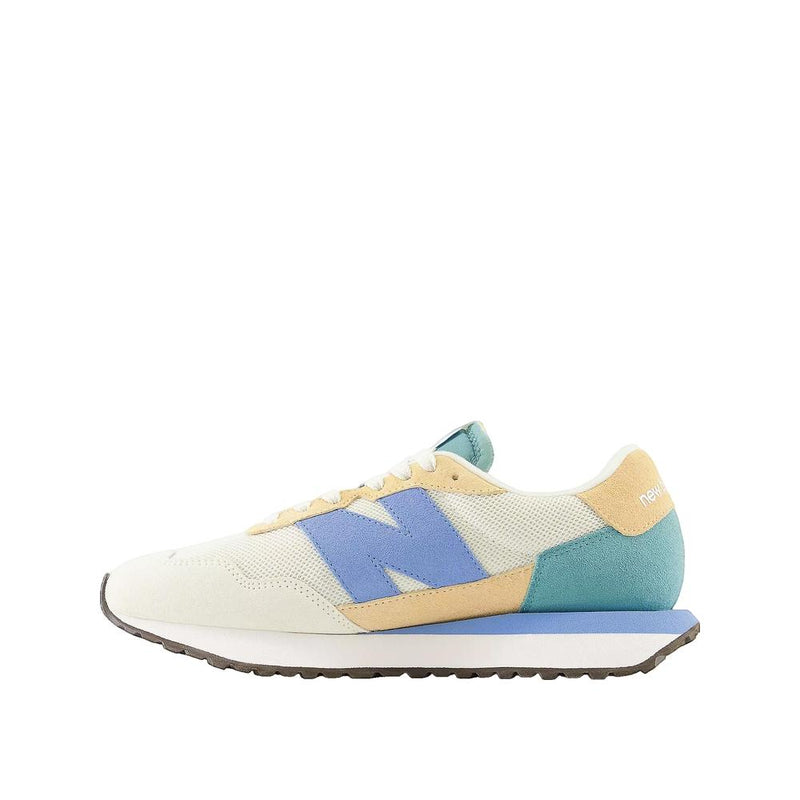 Baskets 237 - Beige Et Bleu