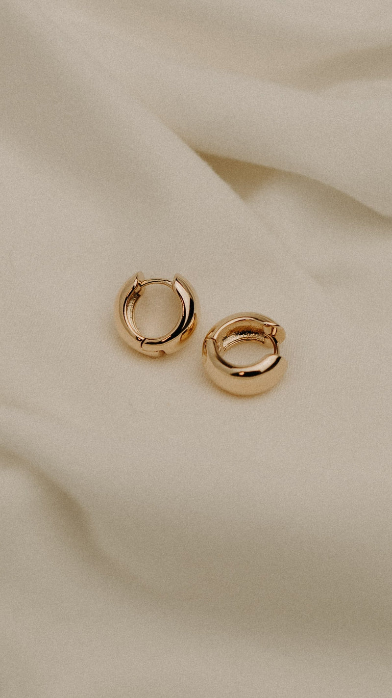 Mini créole plaqué or épaisse