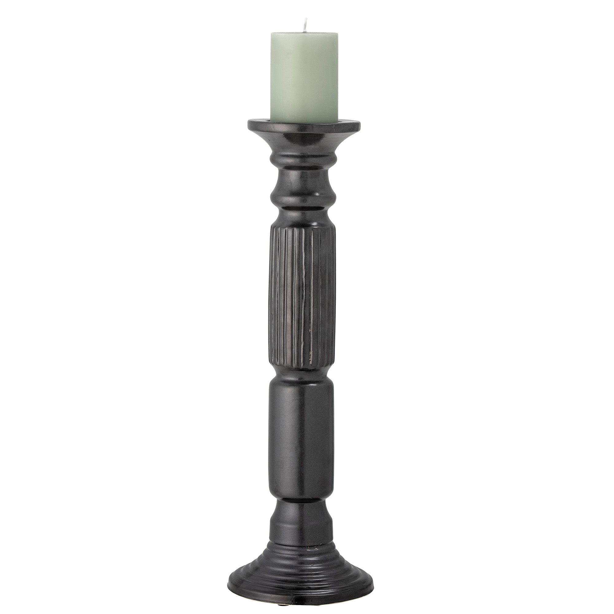 Millas - Candle Holder - Black - Ceramic