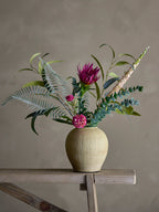 Taym - Lot de 2 Vases Déco - Naturel - Terre Cuite
