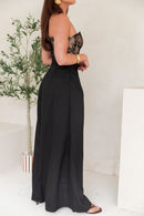 NICO Noir - Pantalon Palazzo