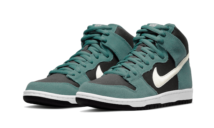 Nike Sb Dunk High Green Suede - Vert