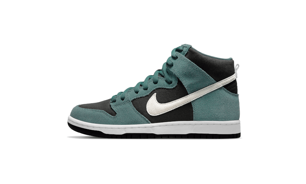 Nike Sb Dunk High Green Suede - Vert