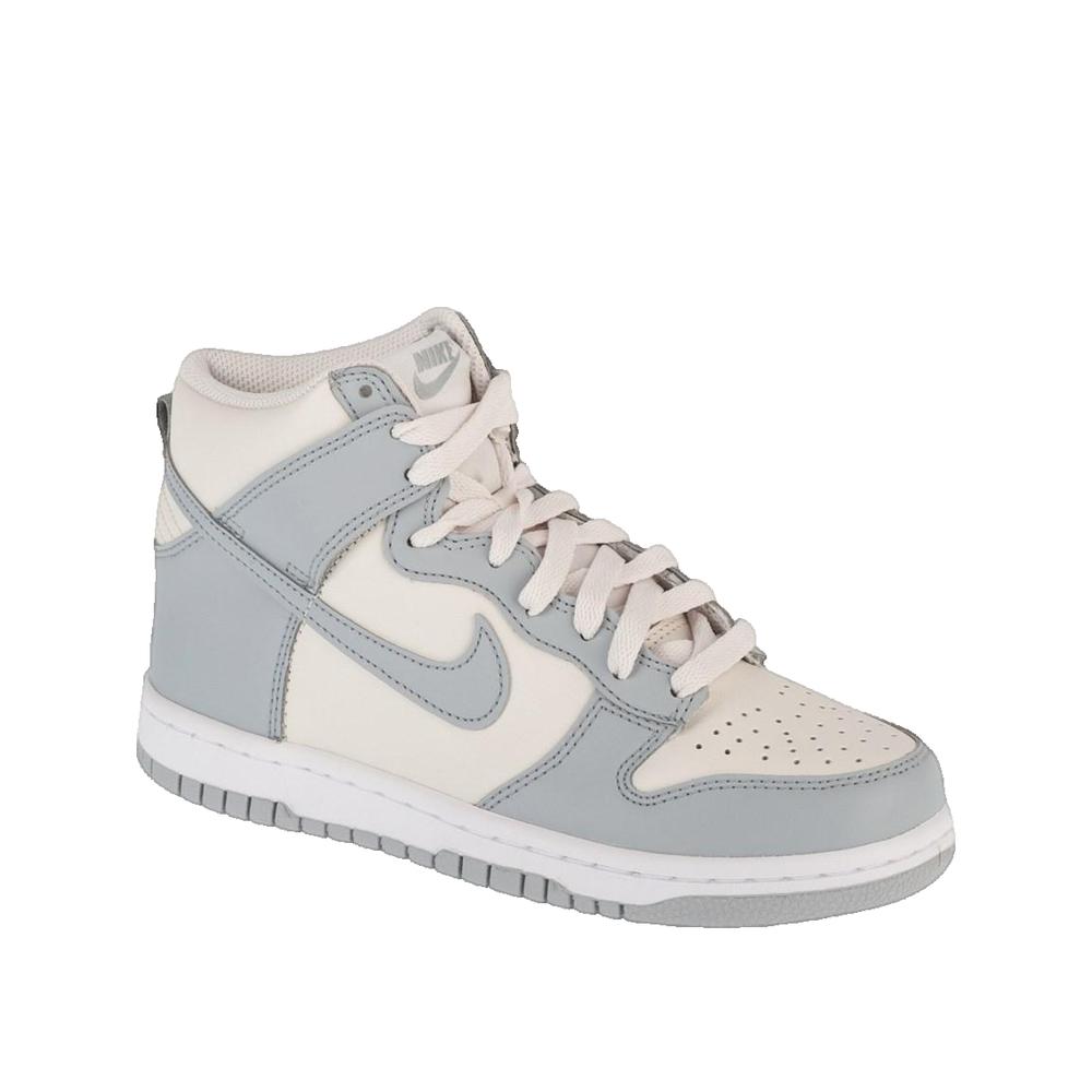 Baskets Dunk High - Blanc, Gris