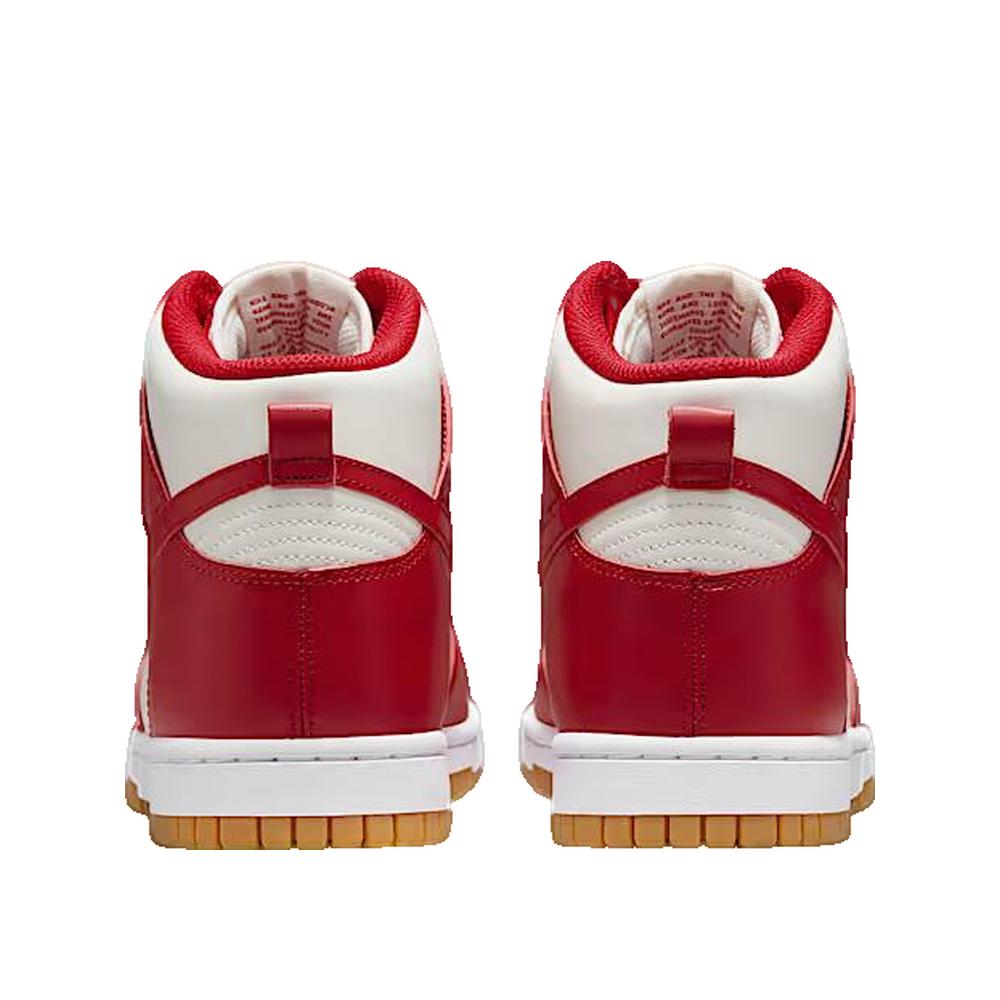 Baskets Dunk High - Blanc et Rouge