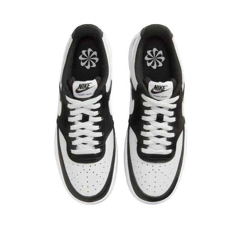 Court Vision Low Next Nature Sneakers - Black and white