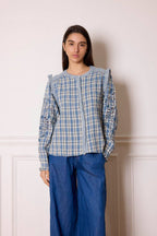 Blouse Nikkie - Bleu