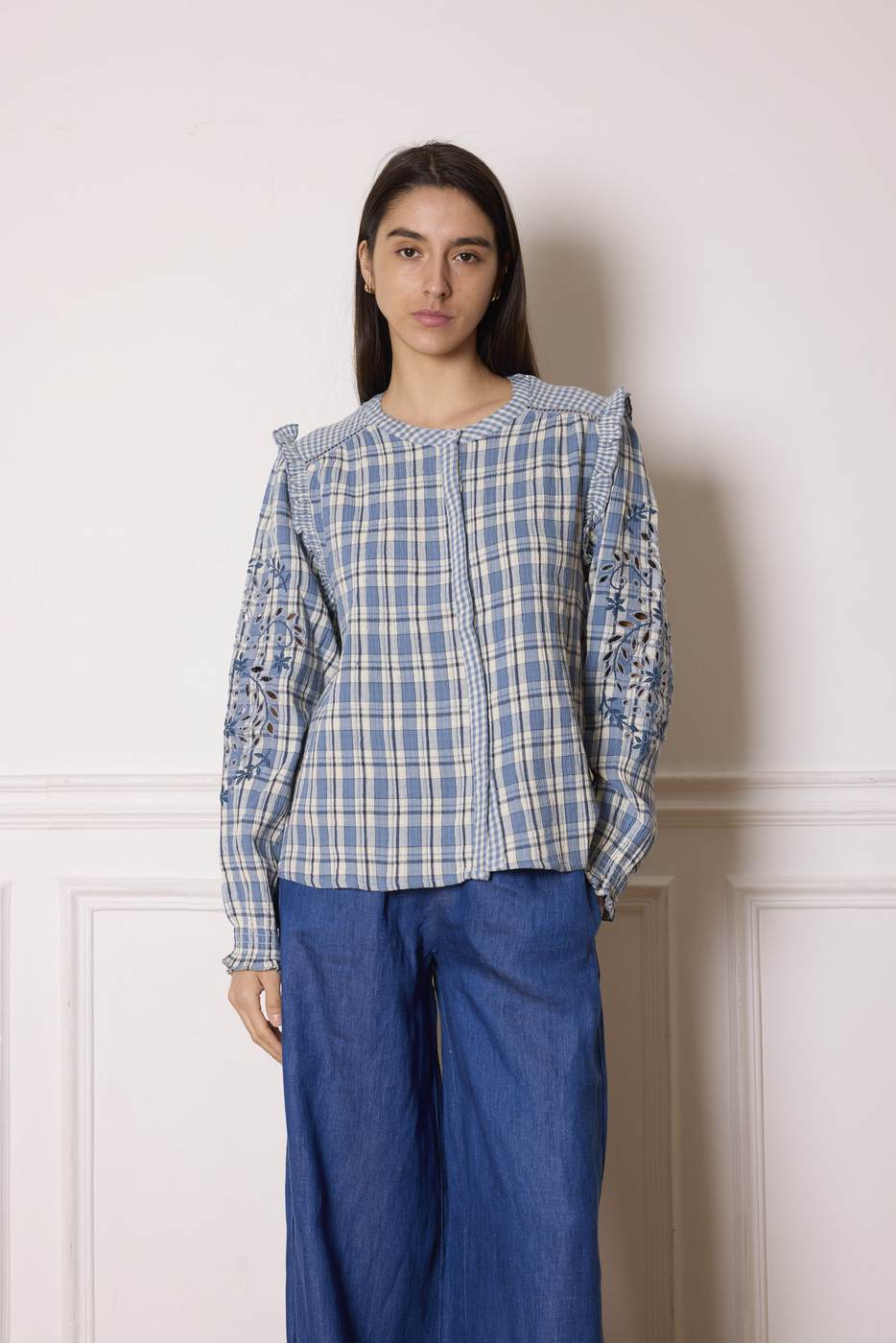 Blouse Nikkie - Bleu