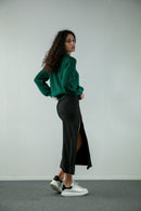 Nina Jumper Dark Green - Bhoomi