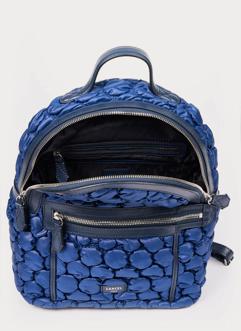 Lancel - Sac À Dos Ninon Zippe S - Bleu Petrole - Femme