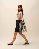 Bolso Hassan hecho a mano a rayas