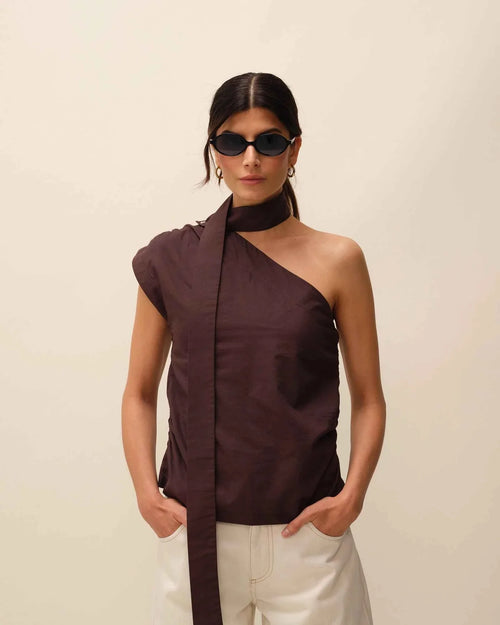 Top Trudy marrón
