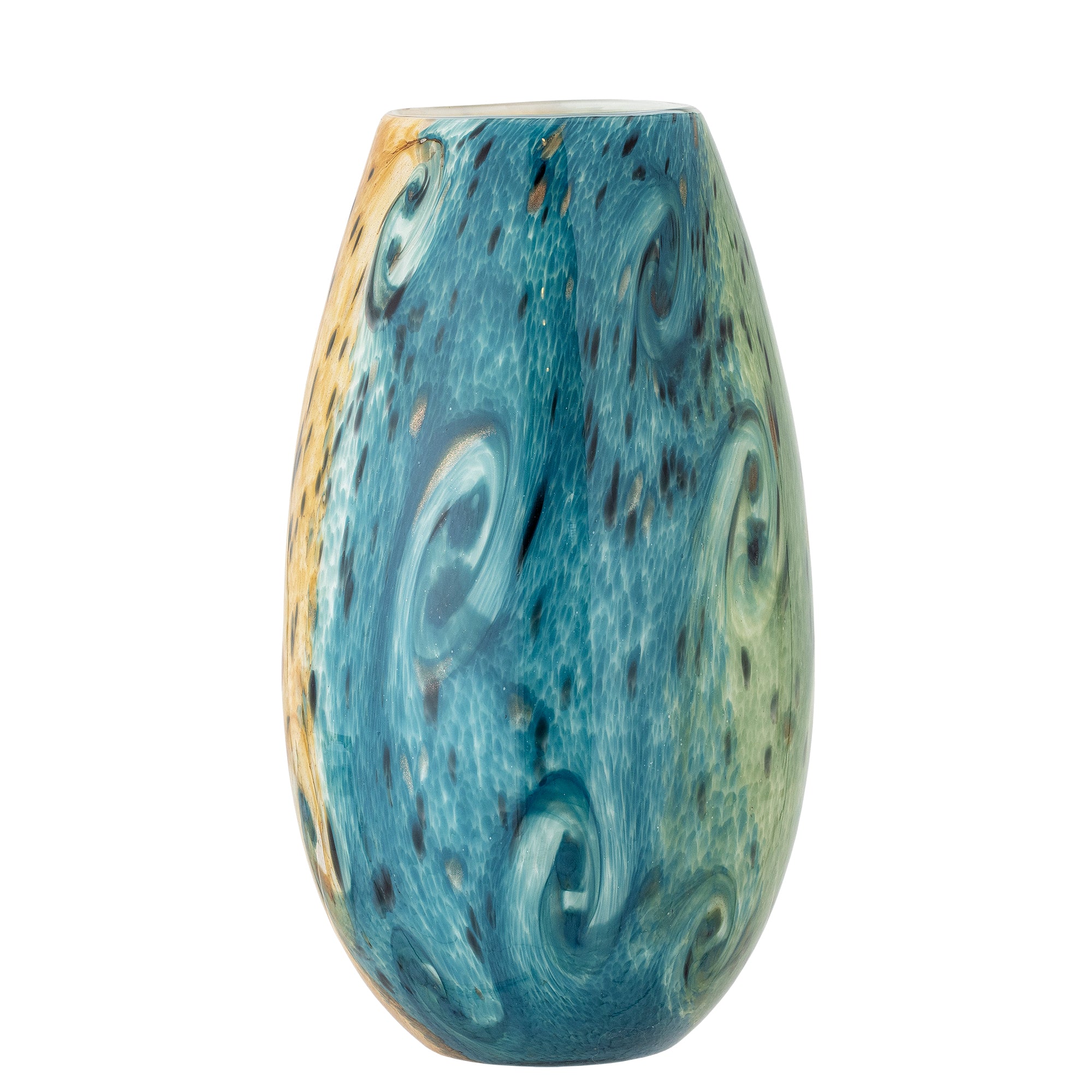 Kalian - Vase - Bleu - Verre