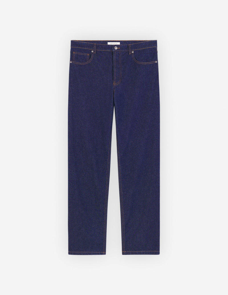 Maison Kitsuné - Vaqueros rectos en denim - Indigo - Hombre