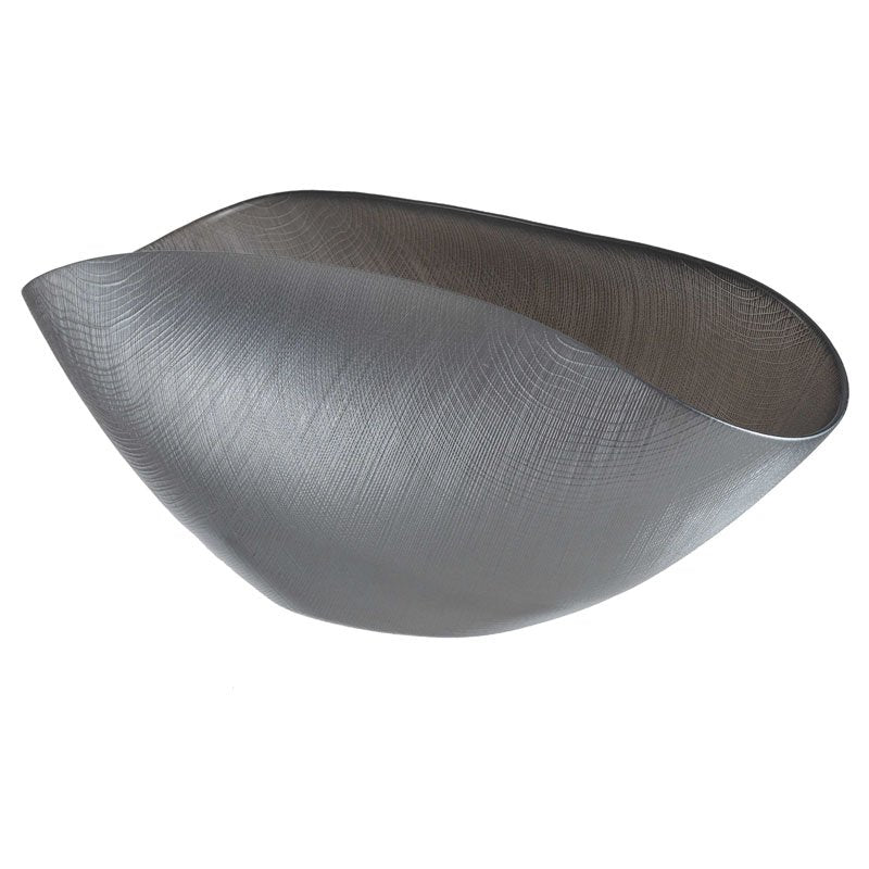 Burano - Centre De Table - 38x11 Cm - Gris Métal