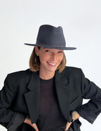 Noe Silver Felt Hat - Anthracite