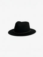 Noe Silver Felt Hat - Black