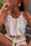 NOLWENN Blanc - Top Dentelle