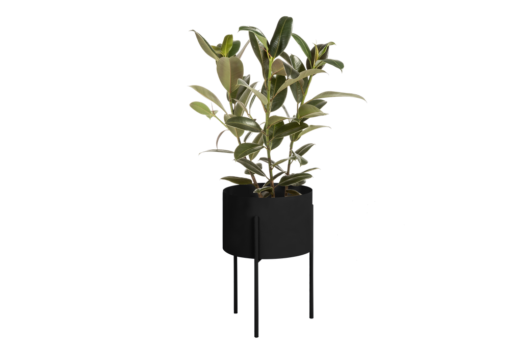 Maki Flower Pot – Large - Vulcano Black