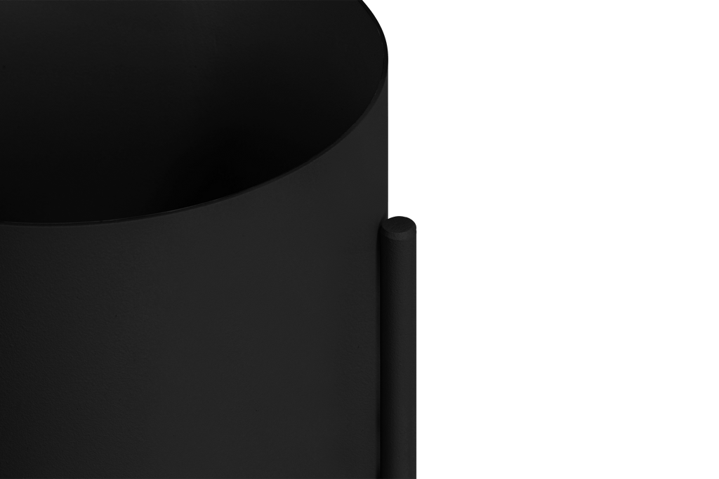 Maki Flower Pot – Large - Vulcano Black
