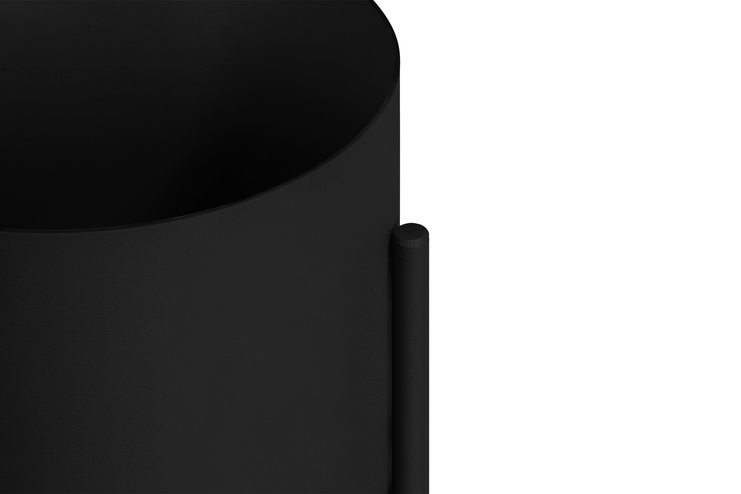 Maki Flower Pot – Large - Vulcano Black