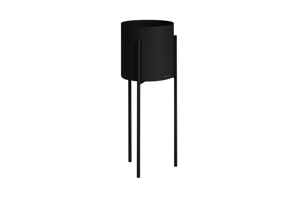 Maki Flower Pot – Large – Vulcano Black