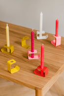 Flec Candle Holder - Large - Gold Green