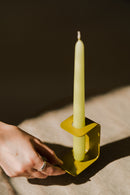 Flec Candle Holder - Large - Gold Green
