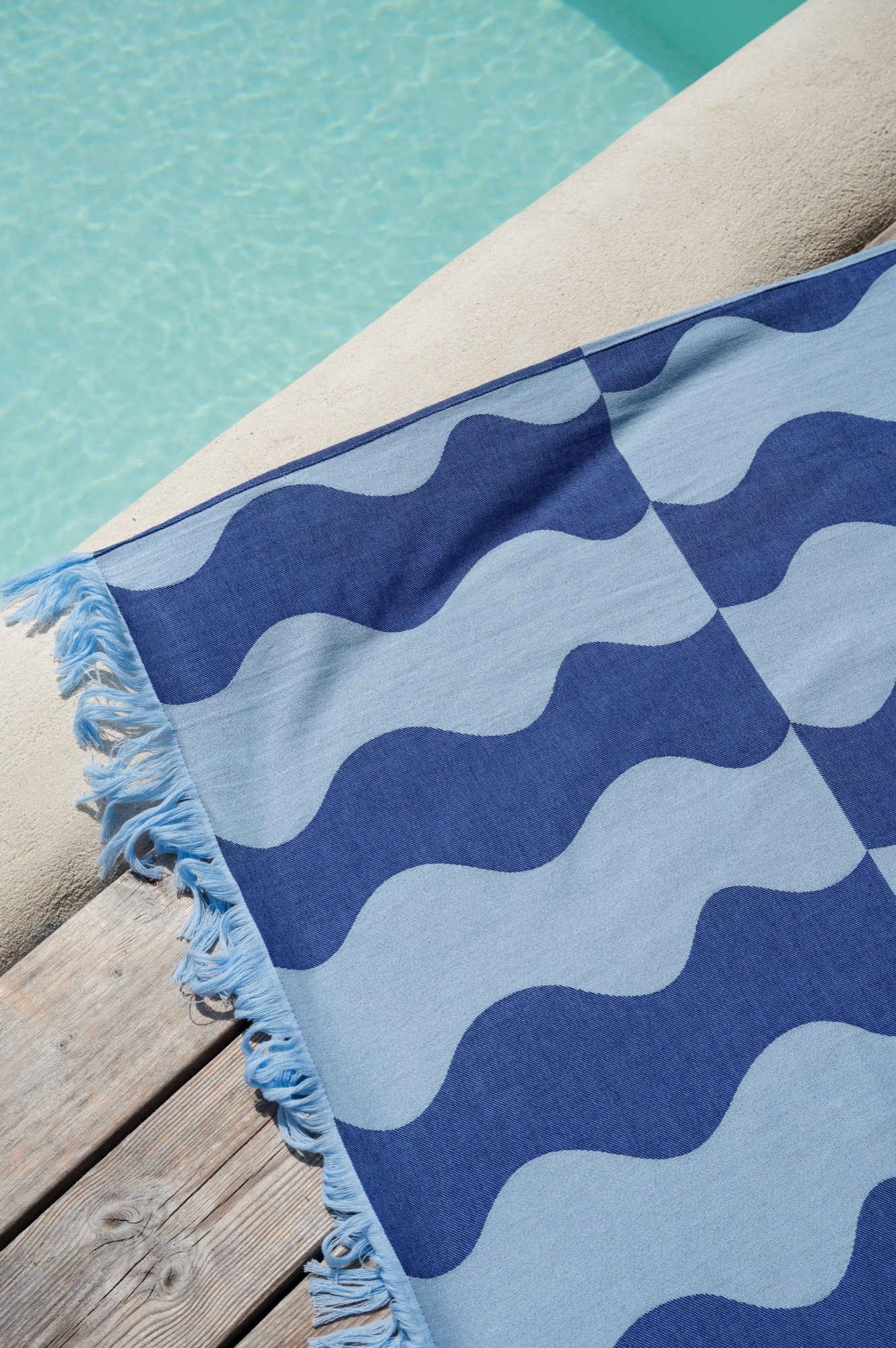 Serviette De Plage Nugo - Blueberry Pie & Baby Blue
