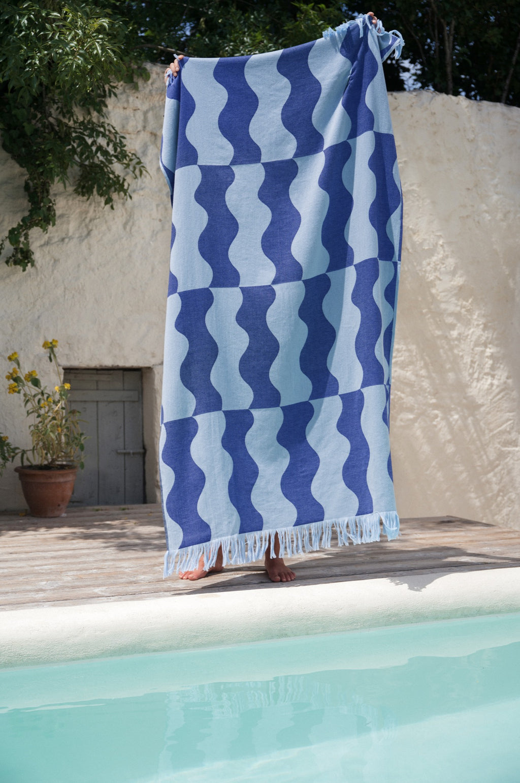 Serviette De Plage Nugo - Blueberry Pie & Baby Blue