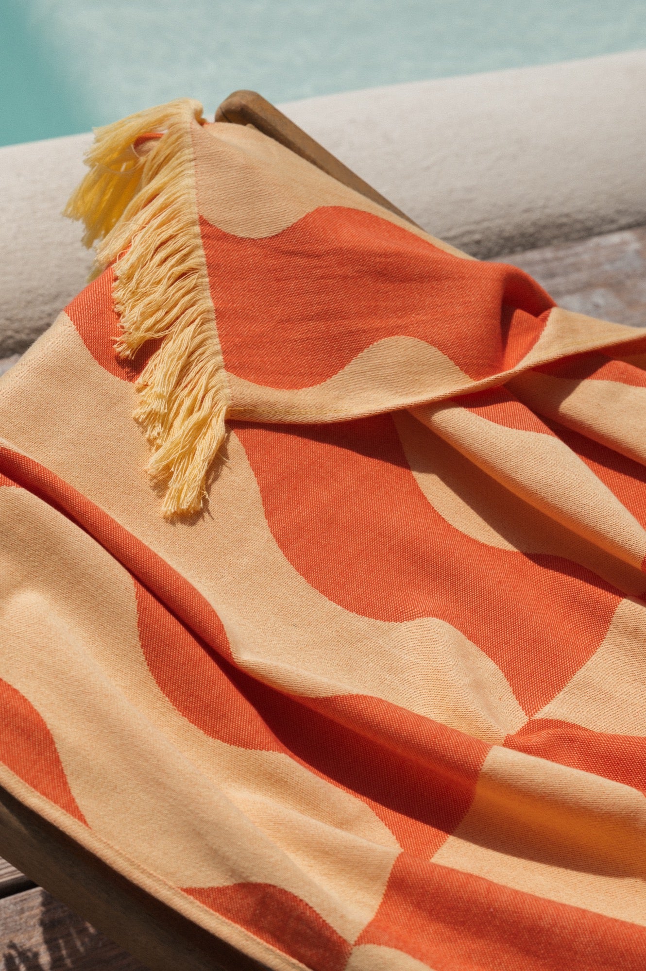 Serviette De Plage Nugo - Pumpkin Orange & Yellow Mellow