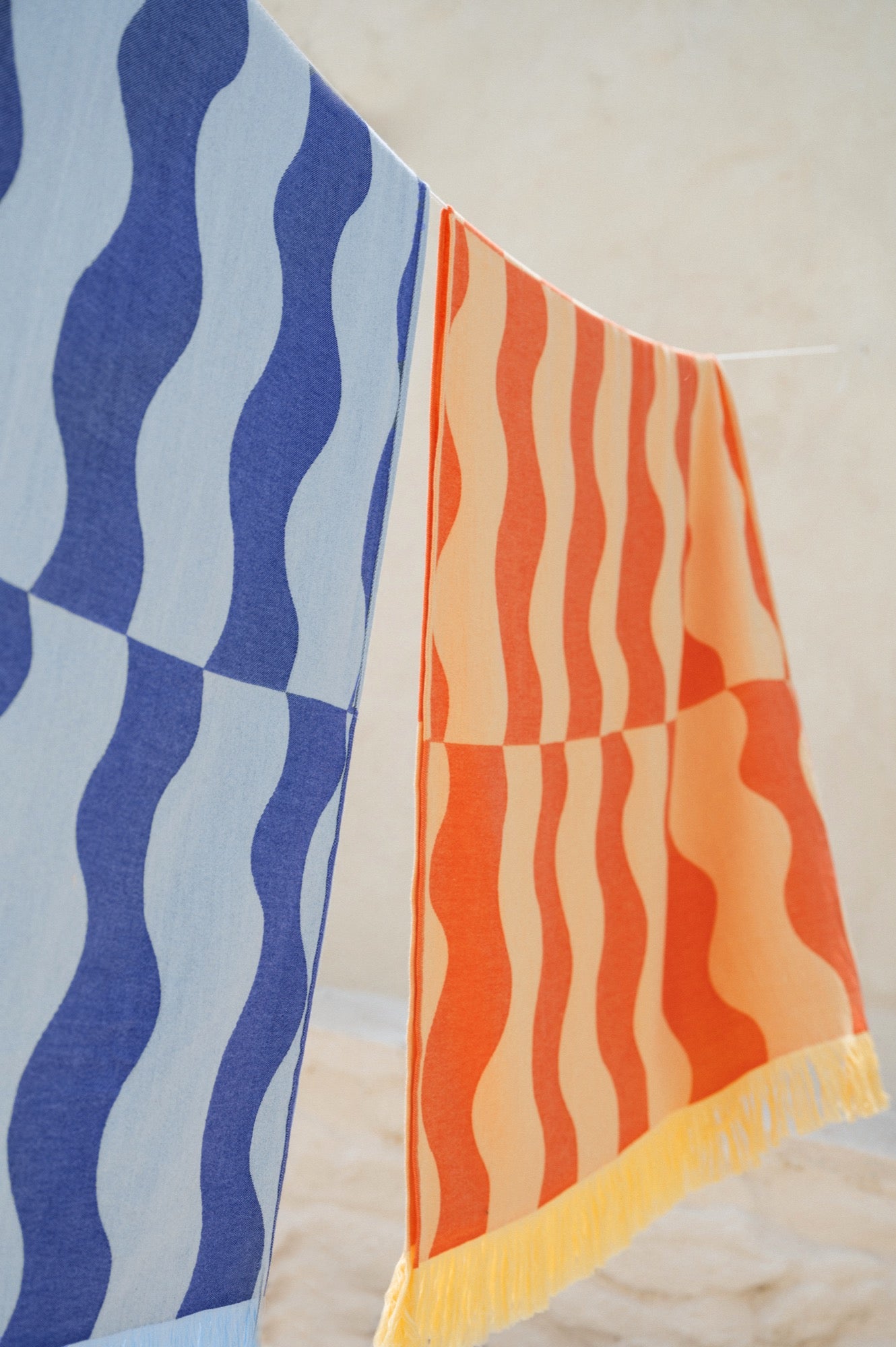 Serviette De Plage Nugo - Pumpkin Orange & Yellow Mellow