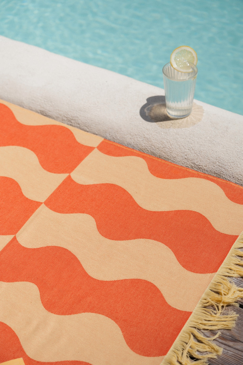 Serviette De Plage Nugo - Pumpkin Orange & Yellow Mellow
