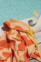 Serviette De Plage Nugo - Pumpkin Orange & Yellow Mellow