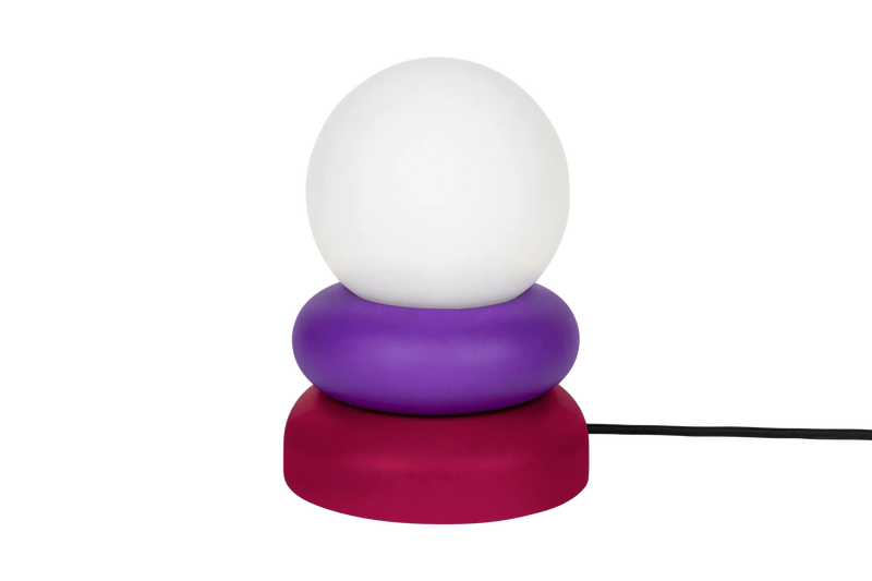 Lampe De Table Otem - Violet Iris Et Raisin Pourpre