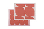 Set Of 2 Abi Tea Towels - Terracotta & Blossom Pink