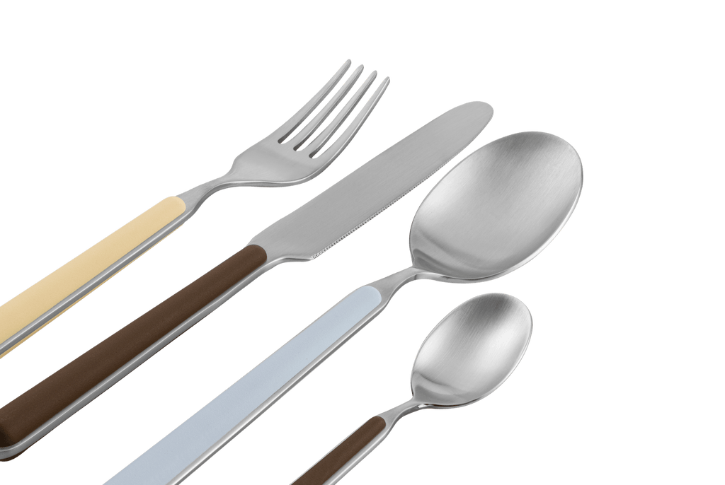 Set of 4 Noli Cutlery - 1 Person - Baby Blue