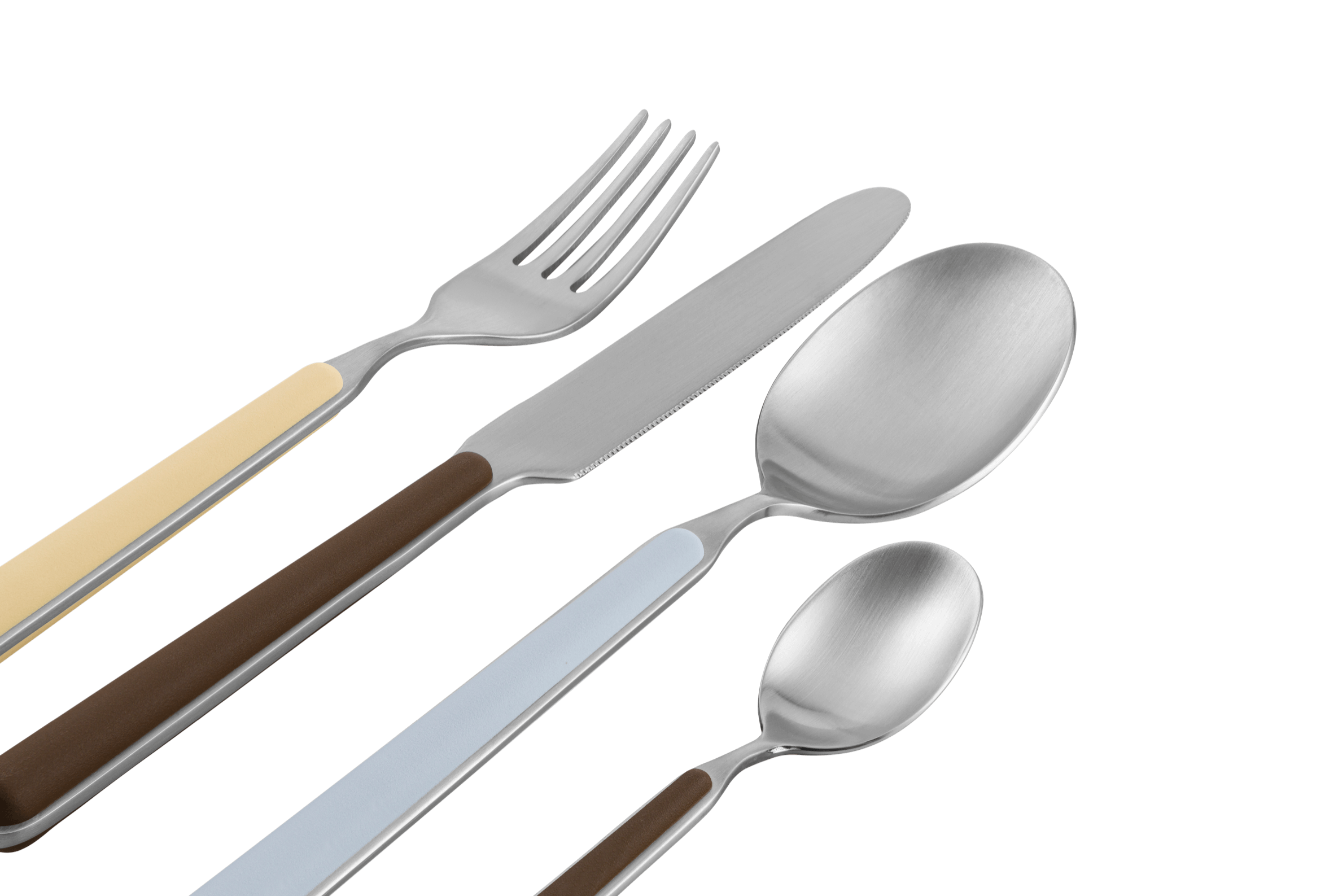 Set of 4 Noli Cutlery - 1 Person - Baby Blue