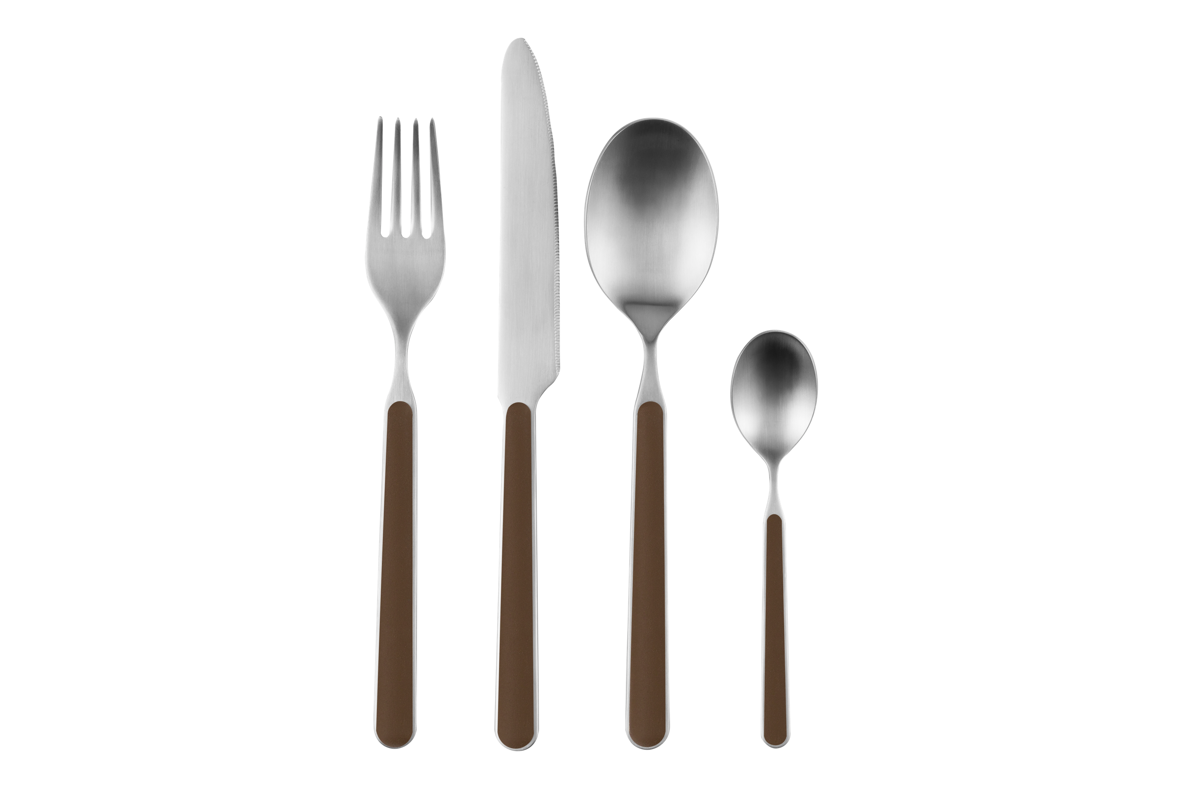 Set 4 Cubiertos Noli - 1 Persona - Cocoa Brown