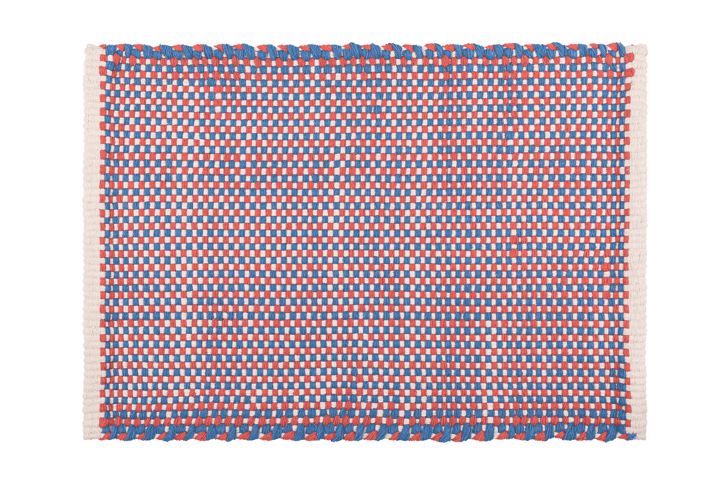 Dei Doormat - Blue & Terracotta & Beige