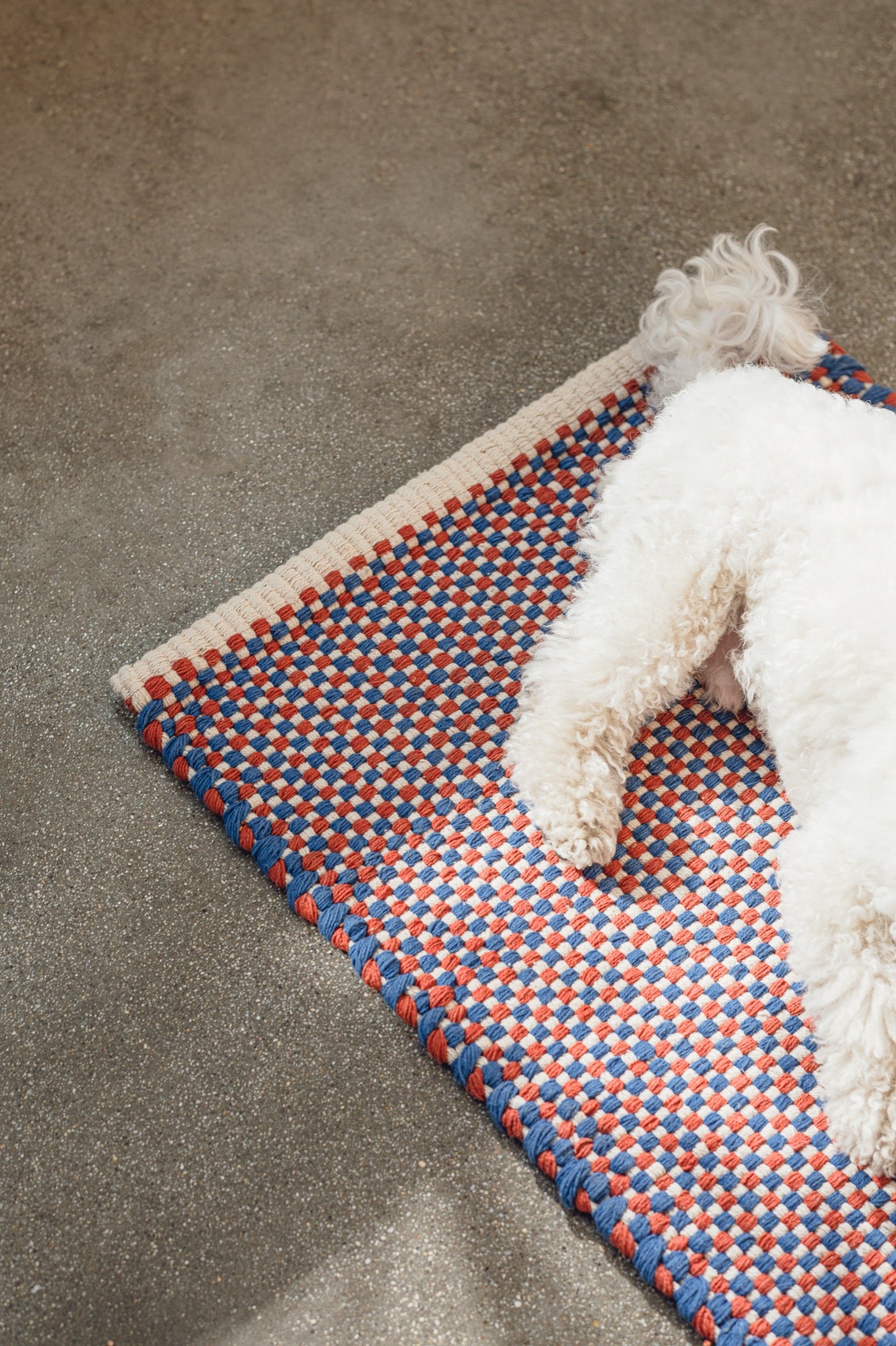 Dei Doormat - Blue & Terracotta & Beige