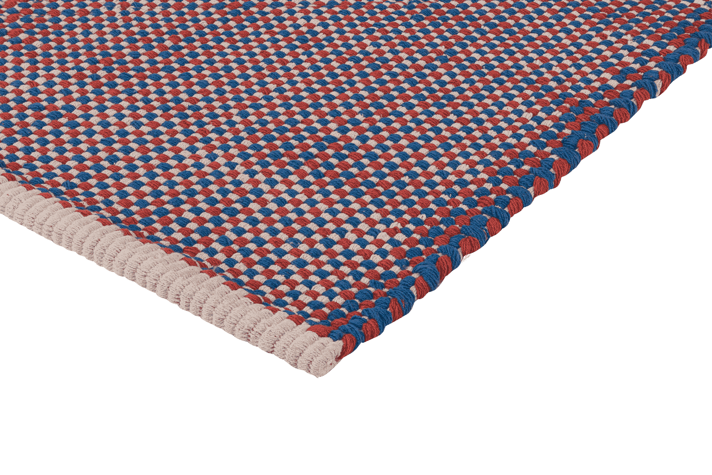 Dei Doormat - Blue & Terracotta & Beige