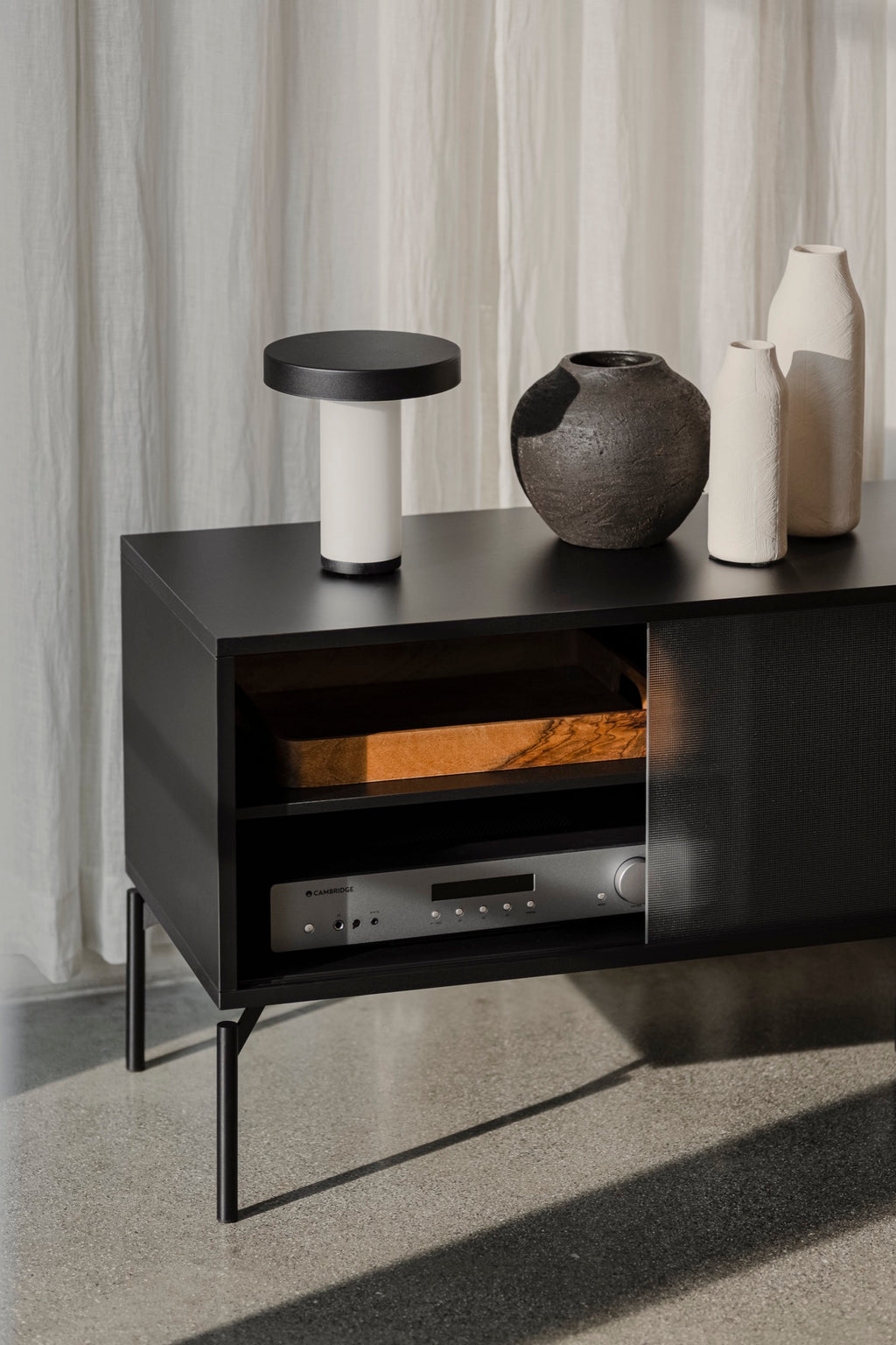 Met TV Unit - Large - Vulcano Black