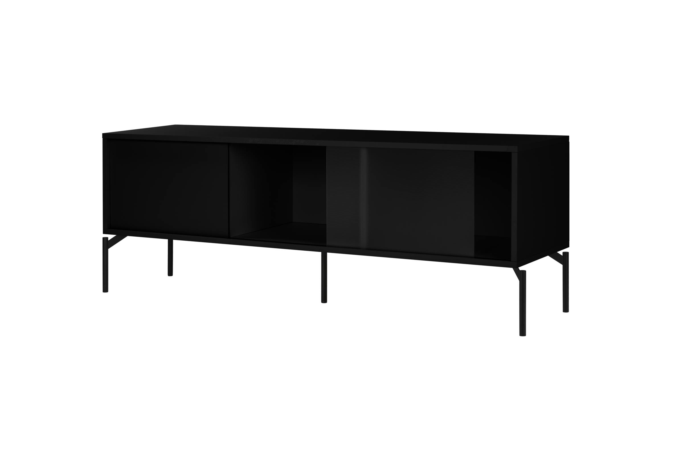 Met TV Unit - Large - Vulcano Black